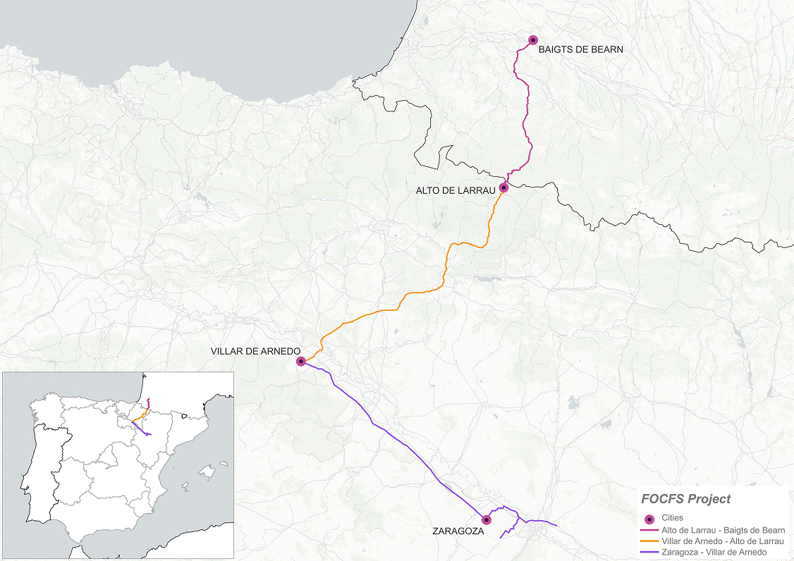 Detailed route: Zaragoza · Villar de Arnedo · Alto de Larrau · Baigts-de-Béarn